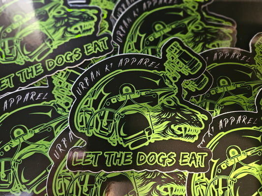 Let The Dogs Eat Sticker