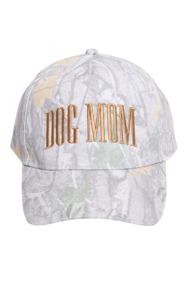 DOG MOM Embroidery Beige Camo