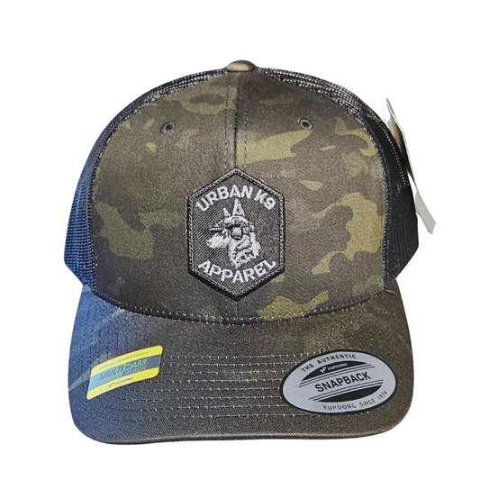 Black Patch Multicam Snapback