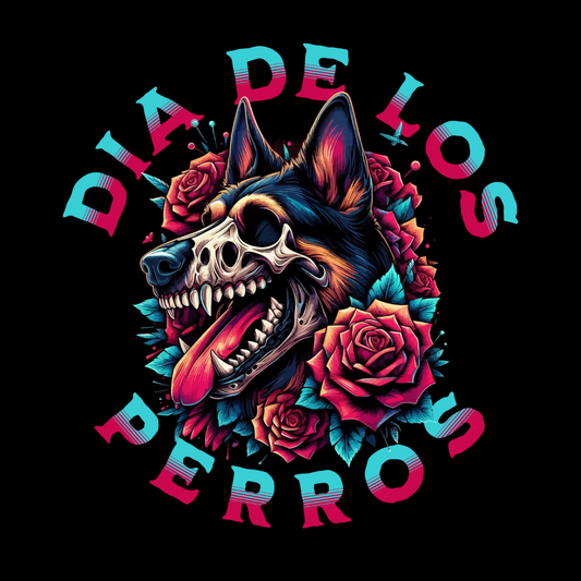 Dia De Los Perros Pullover Hoodie