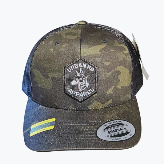 Black Patch Multicam Snapback