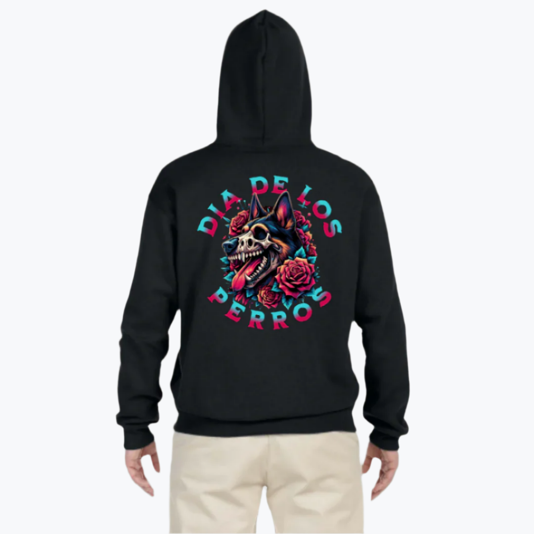 Dia De Los Perros Pullover Hoodie