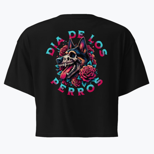 Dia De Los Perros Crop Top